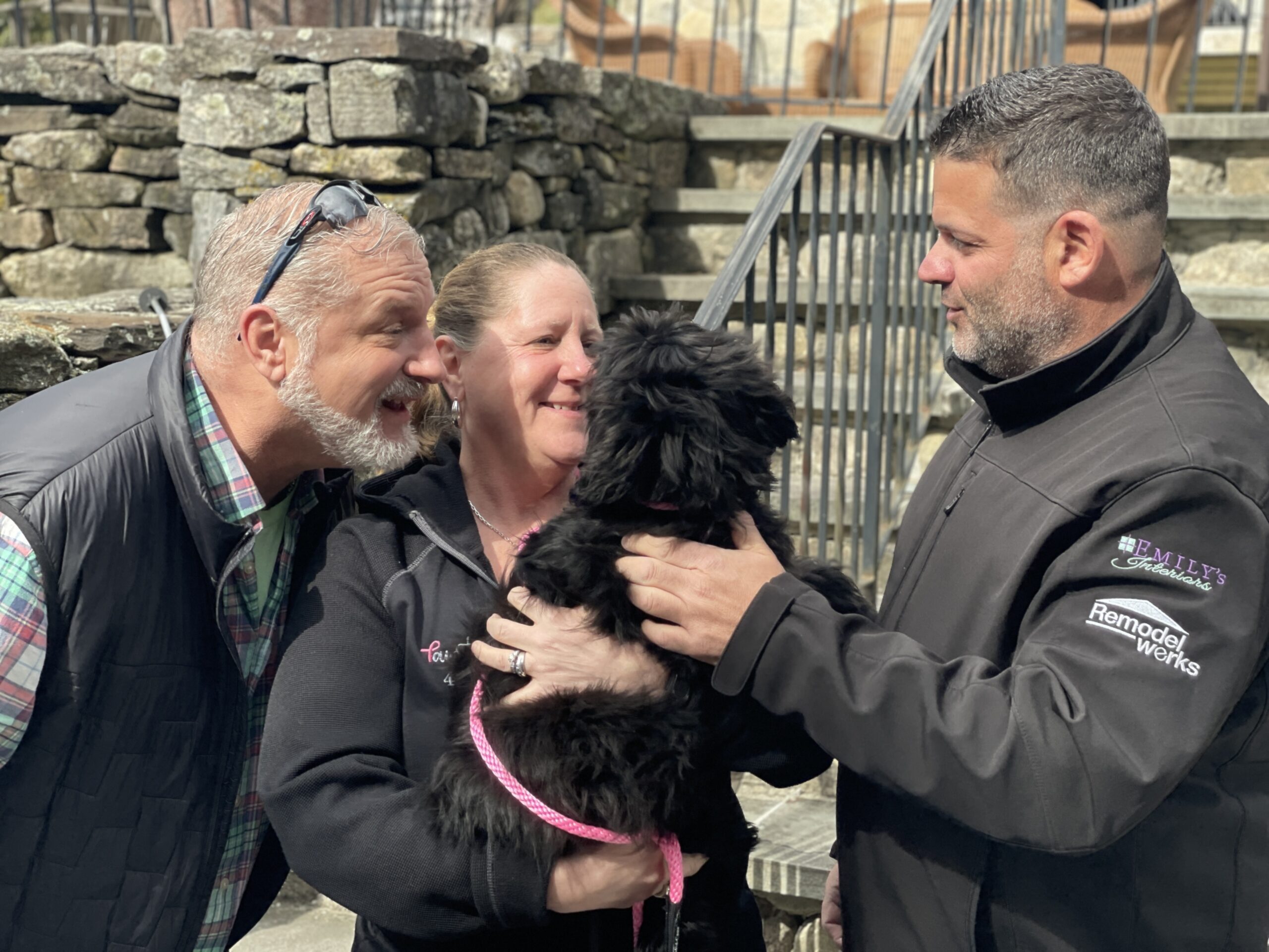 image showing Michelle and P4P Sponsors with a support dog